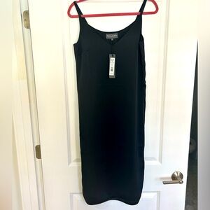 NWT! Michael Stars Black Satin Slip Dress Size XS
